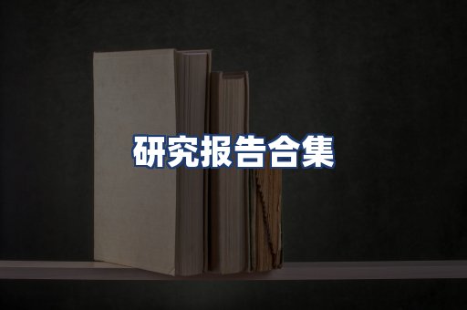 研究报告合集